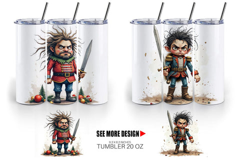 Tumbler Battle Worn Nutcracker Sublimation artnoy 