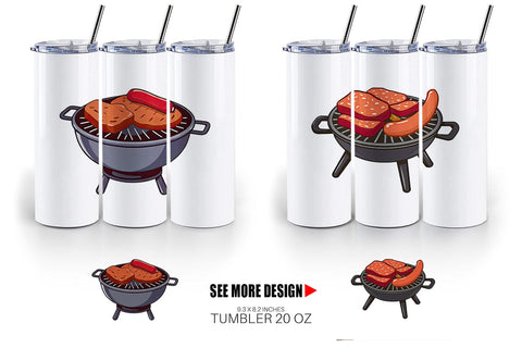 Tumbler BBQ Grill Sublimation artnoy 
