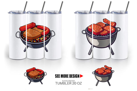 Tumbler BBQ Grill Sublimation artnoy 