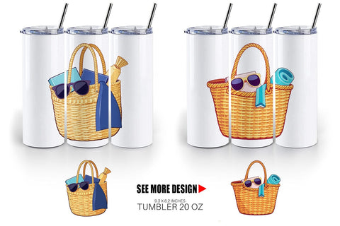Tumbler Beach Bag Sublimation artnoy 