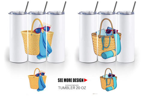 Tumbler Beach Bag Sublimation artnoy 
