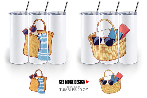 Tumbler Beach Bag Sublimation artnoy 