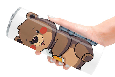 Tumbler Bear Beer Day Sublimation artnoy 