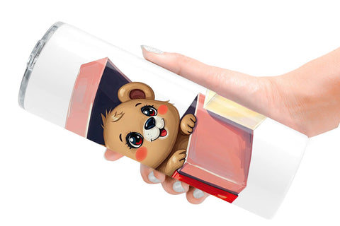 Tumbler Bear Cub Gift Sublimation artnoy 