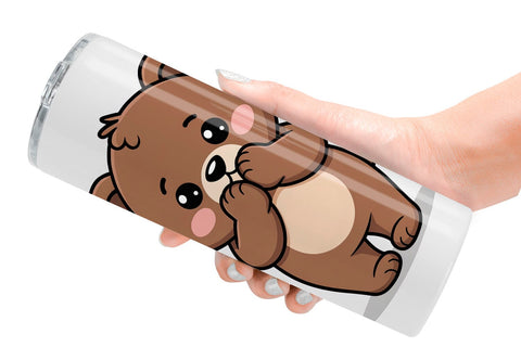 Tumbler Bear Mood Sublimation artnoy 