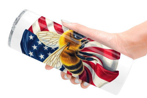 Tumbler Bee 4th of July Sublimation artnoy 
