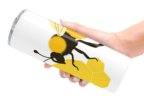 Tumbler Bee and Honeycomb Sublimation artnoy 