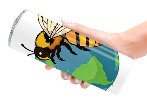 Tumbler Bee with Earth Sublimation artnoy 