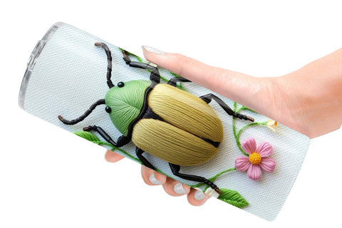 Tumbler Beetle Embroidery Sublimation artnoy 