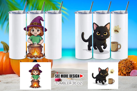 Tumbler Big Eye Summerween Camping Sublimation artnoy 
