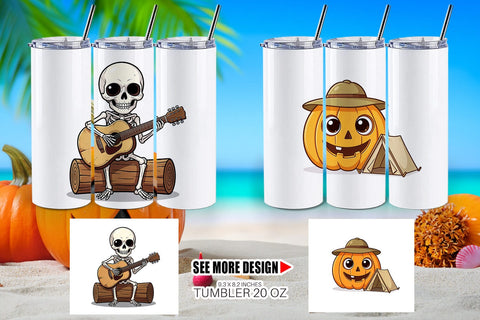 Tumbler Big Eye Summerween Camping Sublimation artnoy 