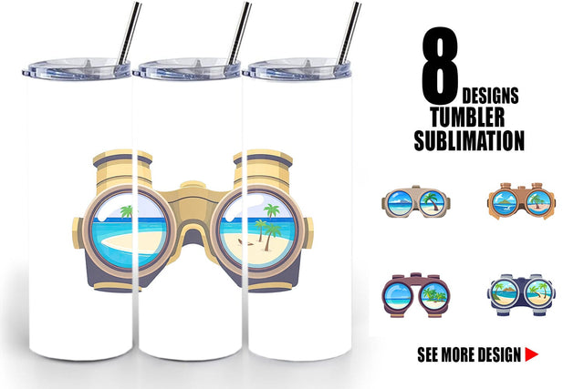 Tumbler Binoculars Sublimation artnoy 