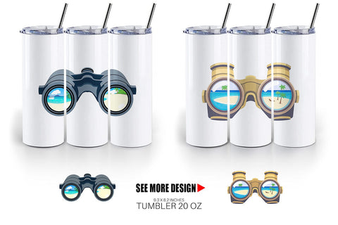 Tumbler Binoculars Sublimation artnoy 