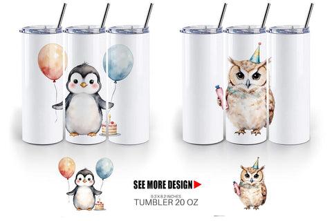 Tumbler Birthday Baby Beasts Sublimation artnoy 