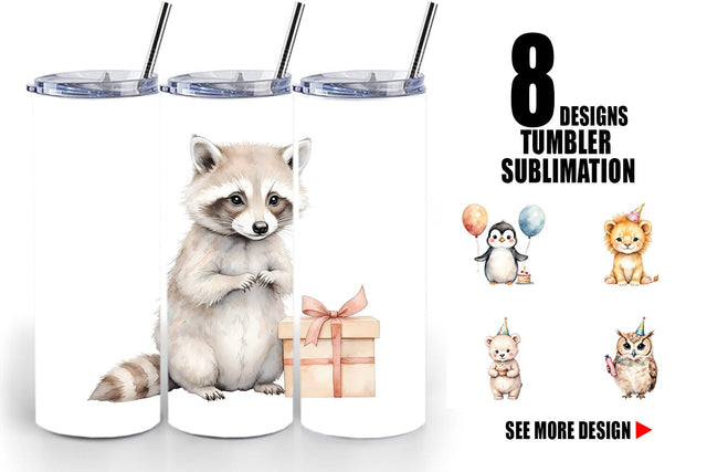 Tumbler Birthday Baby Beasts Sublimation artnoy 