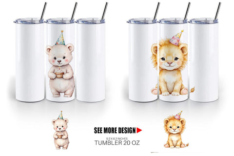 Tumbler Birthday Baby Beasts Sublimation artnoy 