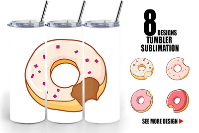 Tumbler Bitten Donut Sublimation artnoy 