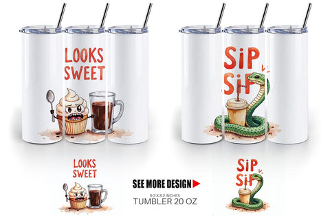 Tumbler Bitter Coffee Goth Sarcastic Quotes Sublimation artnoy 