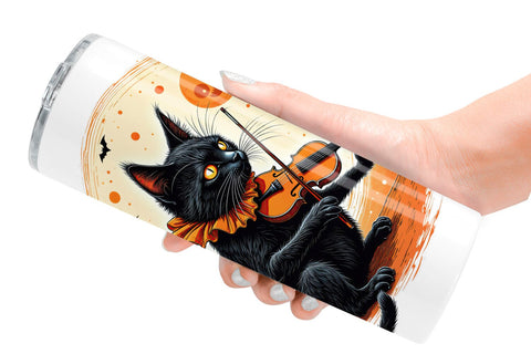 Tumbler Black Cat Sublimation artnoy 