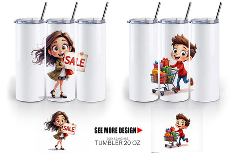 Tumbler Black Friday Frenzy Sublimation artnoy 