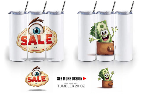 Tumbler Black Friday Icons Sublimation artnoy 