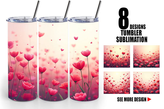 Tumbler Blooming Garden Sublimation artnoy 