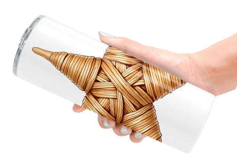 Tumbler Boho Chic Watercolor Christmas & Ornaments Sublimation artnoy 