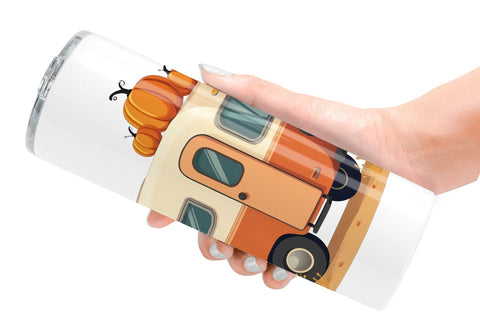 Tumbler Boho Fall Camper Sublimation artnoy 