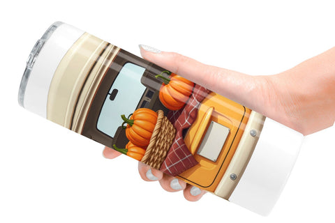 Tumbler Boho Fall Camper Sublimation artnoy 