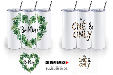Tumbler Boho Jungle Love Tropical Valentine Quotes Sublimation artnoy 