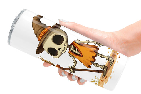 Tumbler Boho Skeleton Halloween Sublimation artnoy 