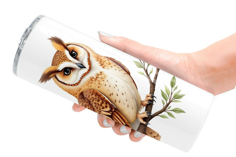 Tumbler Boho Winter Animals Sublimation artnoy 
