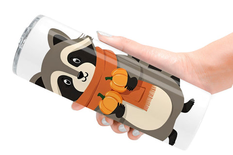Tumbler Boho Woodland Animals Sublimation artnoy 