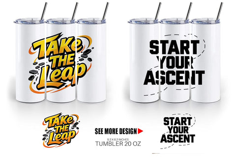 Tumbler Bold Action Graduation Quotes Sublimation artnoy 