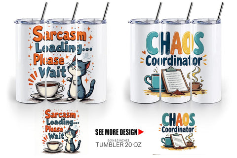 Tumbler Bold Sassy Quotes Sublimation artnoy 