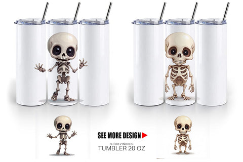 Tumbler Bone Motifs Sublimation artnoy 