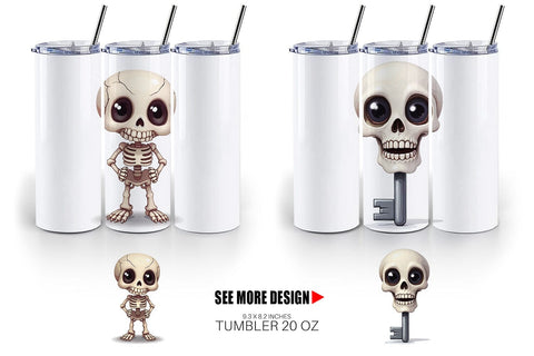 Tumbler Bone Motifs Sublimation artnoy 