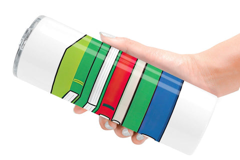 Tumbler Book Stack Sublimation artnoy 