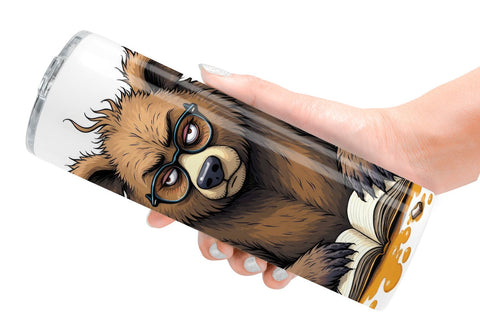 Tumbler Bookworm Critters Sublimation artnoy 