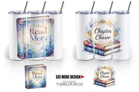 Tumbler Bookworm Quotes Sublimation artnoy 