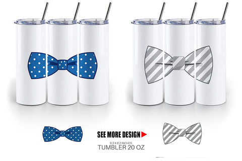 Tumbler Bowtie Sublimation artnoy 