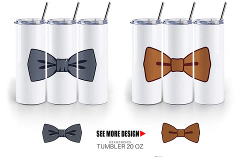 Tumbler Bowtie Sublimation artnoy 