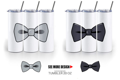 Tumbler Bowtie Sublimation artnoy 