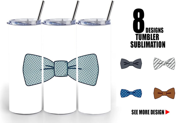 Tumbler Bowtie Sublimation artnoy 