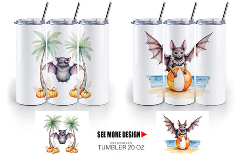 Tumbler Breezy Bat Nights Sublimation artnoy 