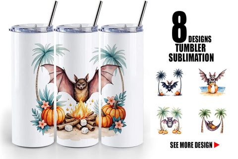 Tumbler Breezy Bat Nights Sublimation artnoy 