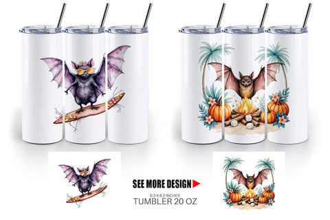 Tumbler Breezy Bat Nights Sublimation artnoy 