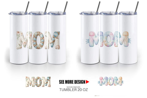 Tumbler Breezy Coastal MOM Nautical Sublimation artnoy 