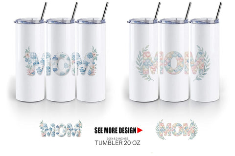 Tumbler Breezy Coastal MOM Nautical Sublimation artnoy 