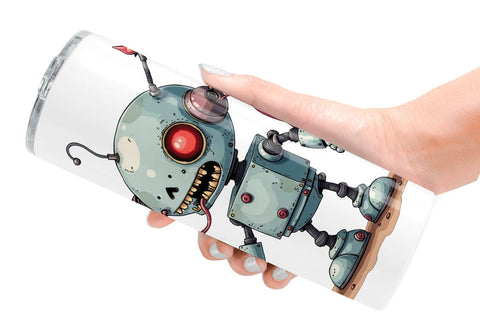 Tumbler Broken Bot Sublimation artnoy 